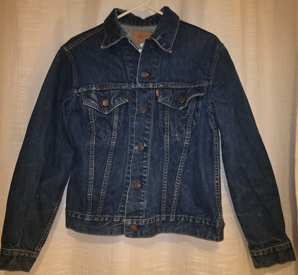 vintage Levi’s 70505 Big E Type 3 Denim Trucker Jacket USA Made button 524 Sz 40
